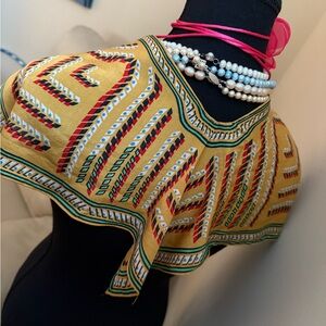 100% Silk Vintage Collar Scarf